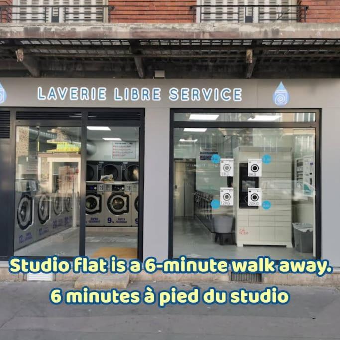 Bright Small Studio Paris Saint Ouen Ngoại thất bức ảnh